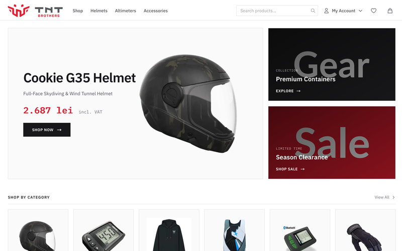 SkydiveStore.ro Screenshot